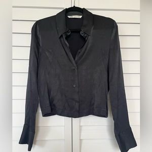 SOLD-ZARA Satin Blouse